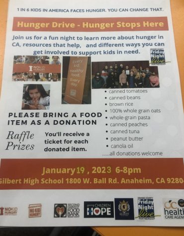 Gilbert High School Hunger Drive