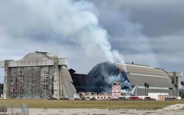 Tustin Fire that Destroyed World War II-Era Blimp Hangar Creates Public Health Emergency