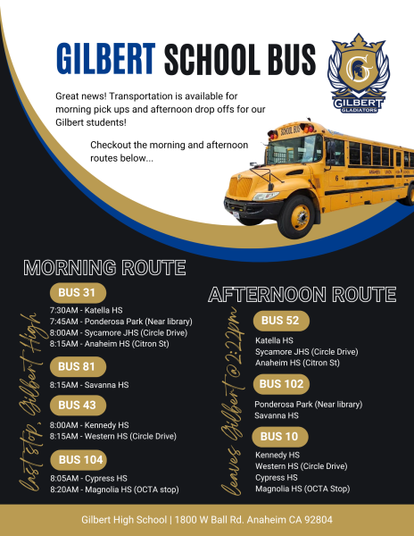 Gilbert Offers Bus Lines For The New School Year