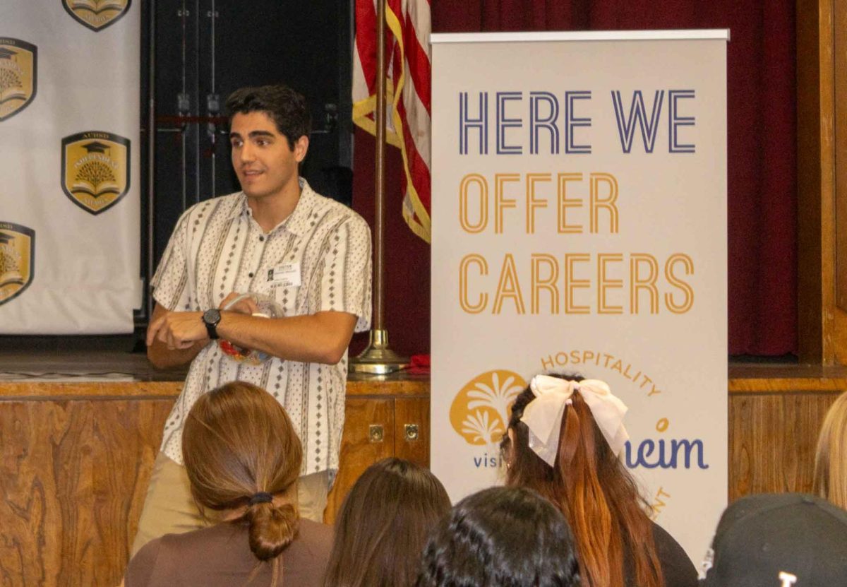 Visit Anaheim Visits Gilbert High School